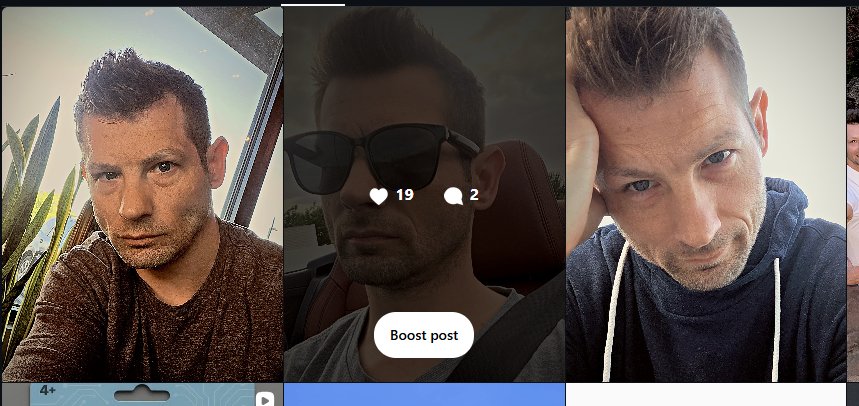 Three graded posts in the same look